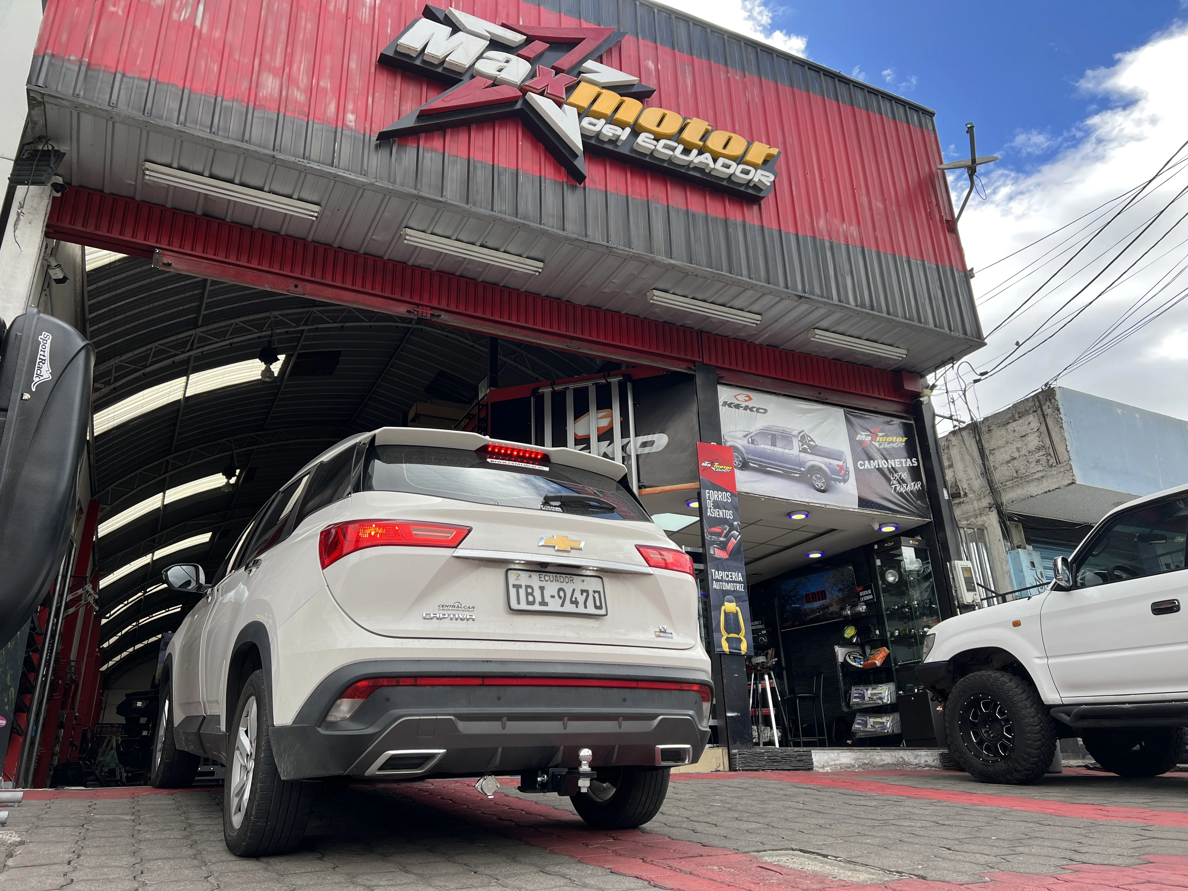Barras de tiro para Chevrolet Captiva. Proyecto real Maxmotor 4x4.