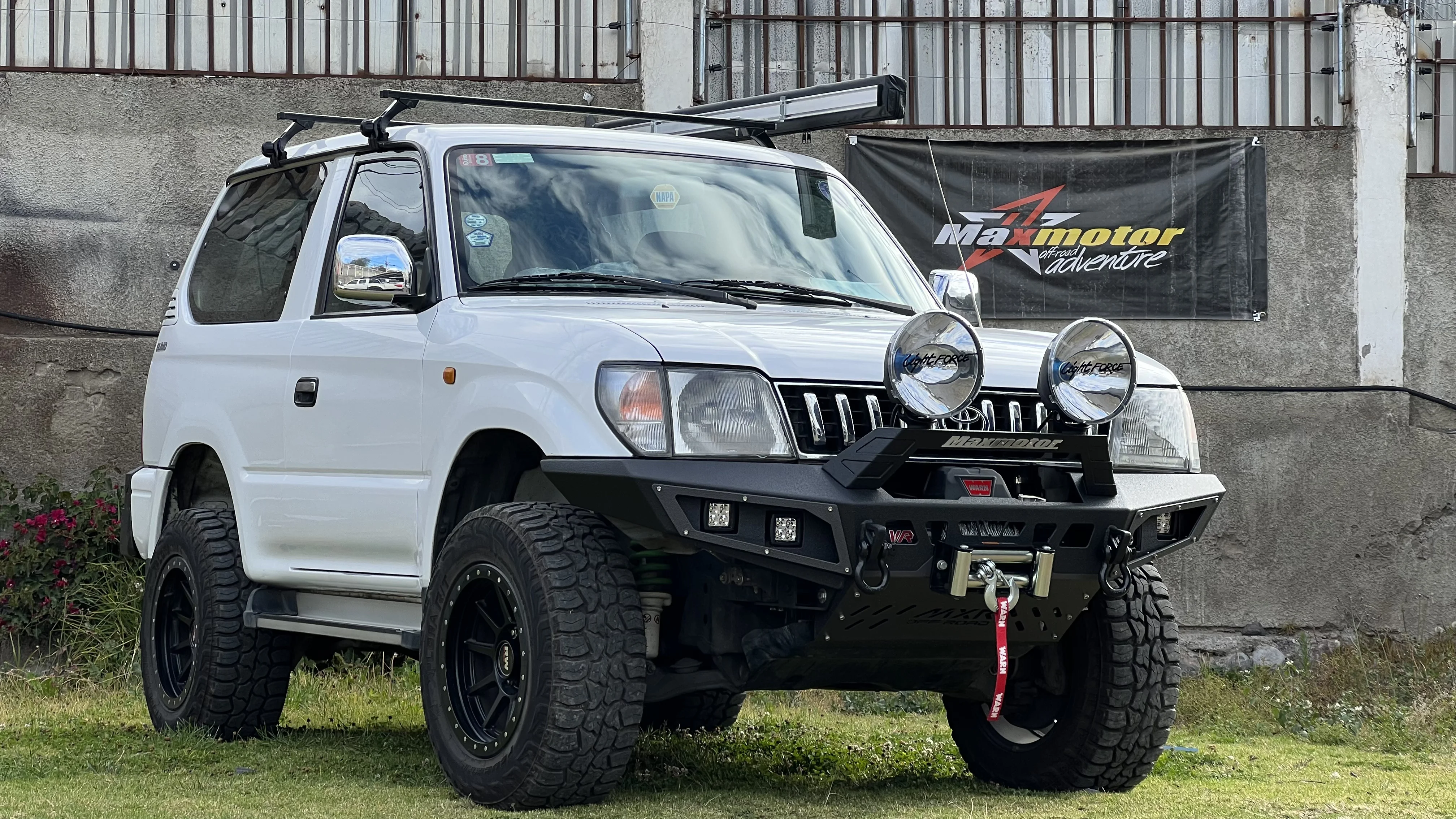 Equipamiento completo para Toyota Prado. Proyecto real Maxmotor 4x4.
